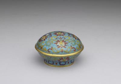 图片[3]-Copper box in cloisonne enamels, Qing dynasty, Qianlong reign (1736-1795)-China Archive